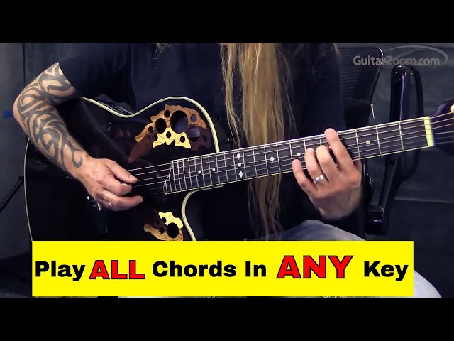 Steve Stine Guitar Lesson - (Fretboard Chord Trick) Play All Guitar Chords In Every Key