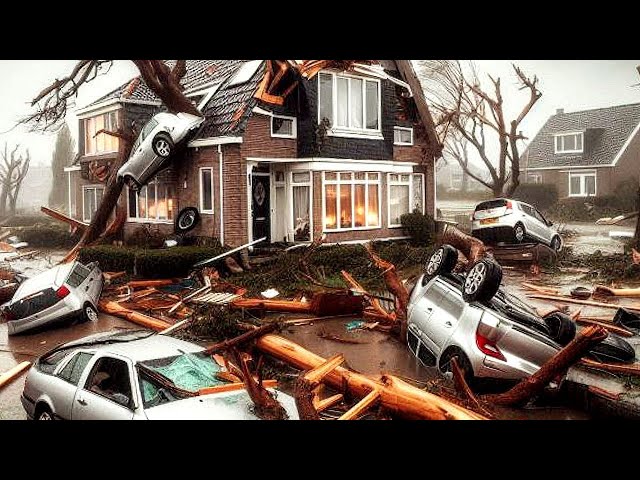 Storm Éowyn brings Chaos to the UK! Cars and houses can fly