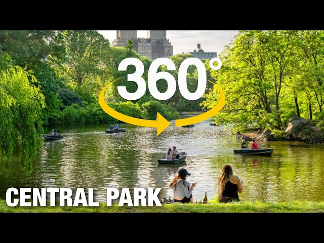 [4K 360°] CENTRAL PARK New York City Walking Tour in Spring 2022