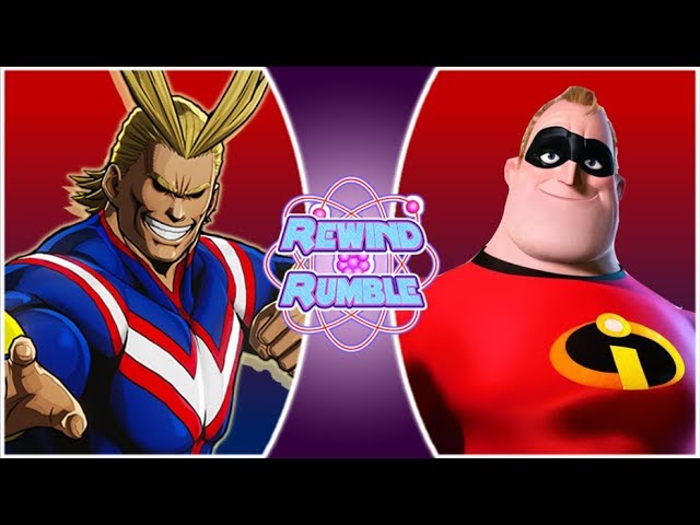 ALL MIGHT vs MR.INCREDIBLE! (My Hero Academia vs Disney Animation) | REWIND RUMBLE