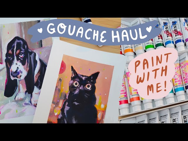 The BEST Gouache Paint?! Let's Paint Pet Portraits!