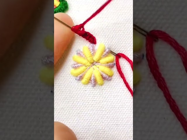 Gorgeous amazing hand embroidery #craft #shorts #shortvideo #viralvideo #youtubeshorts #gorgeous