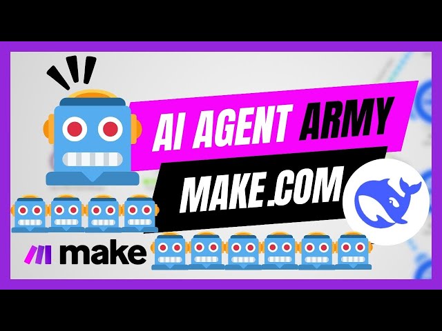 This 4+ AI Agent Team Automates Everything (DeepSeek) (Make.com)