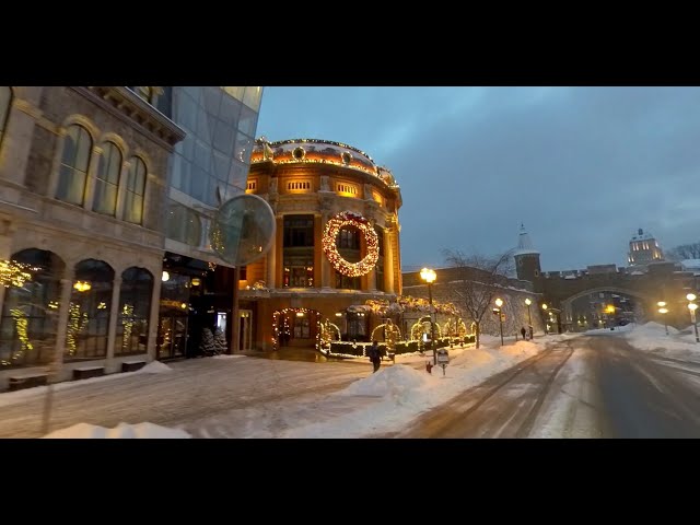 Vidéo 360 - Le Vieux-Québec en décembre ! SDC Vieux-Québec