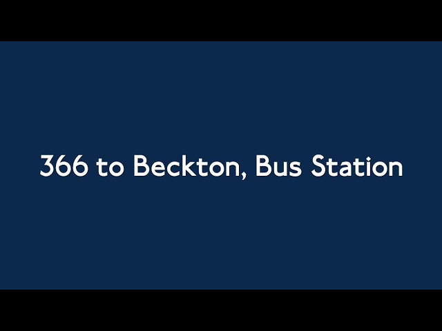 366 to Beckton, Bus Station