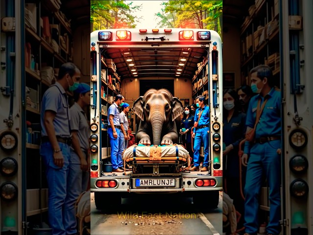 The doctor's tema saved the elephant #shorts #animals #emotional #pets #rescue #trending #song