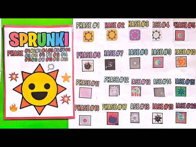 🌞SPRUNKI blind bag🌞Mr Sun Phase 1,2,3,4,5,6,7,8,9,10 Vs Phase 11,12,13,14,15,16,17,18,19,20 |Squishy