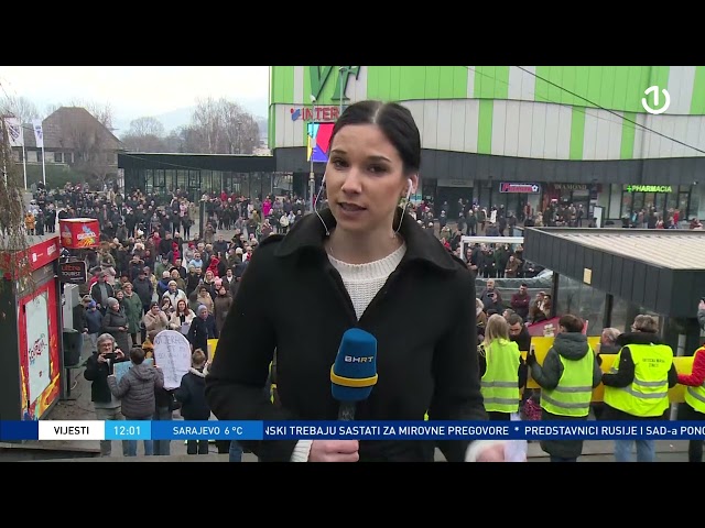 Zenica: Protest zbog nefunkcionalnog stanja, korupcije i nerada institucija u BiH