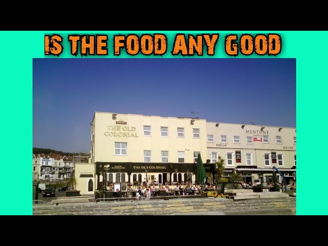 A real delicious burger - The Old Colonial - cheap pub food reviews Weston-super-Mare Somerset