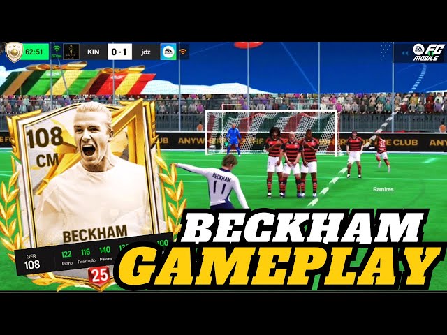 Fc Mobile 25 | Testei o Beckham 104 😱👍🏽💯 | Novo Mc do time 👍🏽💯