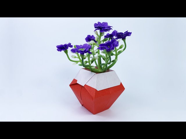 How to make a easy origami vase