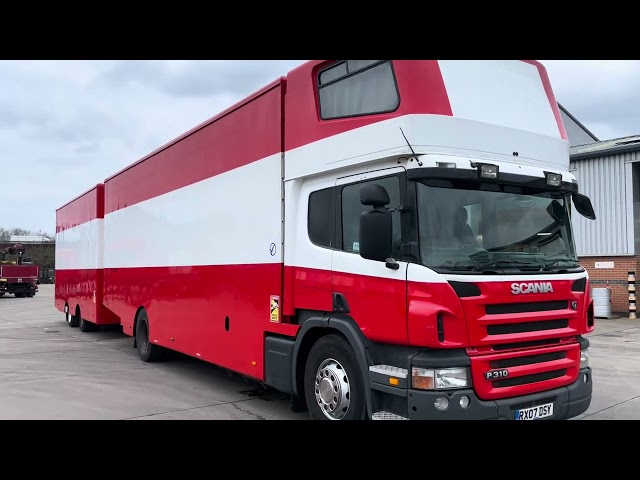 New In Stocklist For Sale: SCANIA P310 4X2 DRAWBAR OUTIFT REMOVAL/BOX – 2007 – RX07 DSY