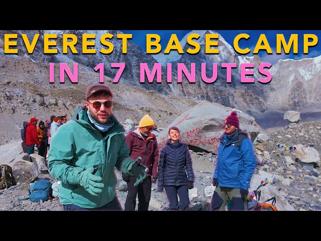 Everest Base Camp Trekking in 17 Minutes - FULL Journey VLOG