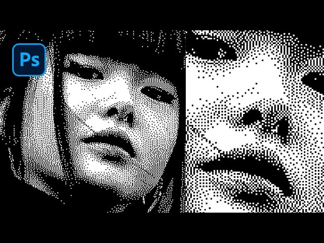 How To Make Bitmap Diffusion Dither Effect In Photoshop