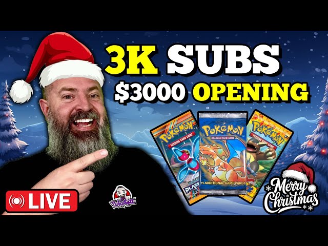 3000 Subscriber & Christmas, Live Stream Celebration!!! Plus GIVEAWAYS!!!