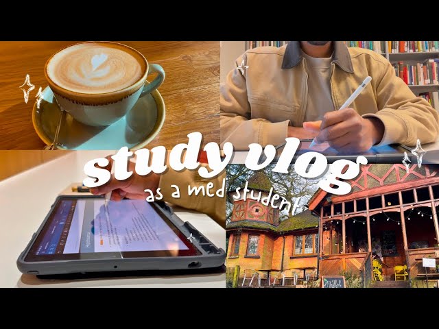 study vlog: week in the life at college, note taking, being productive, studying for exams, new cafe