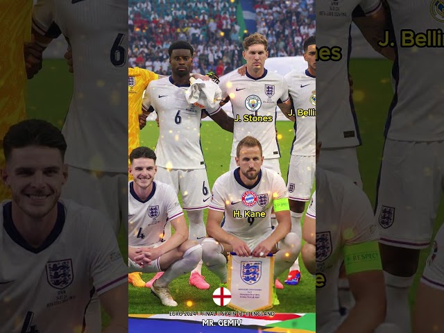 Spain vs England || Euro 2024 || Final || England Squad #euro2024 #football #spainvsengland