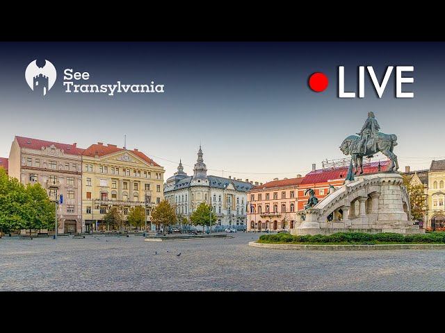 Cluj Napoca | Piata Unirii - Unirii Square | Planetarium Cafe 🔴 Live Webcam