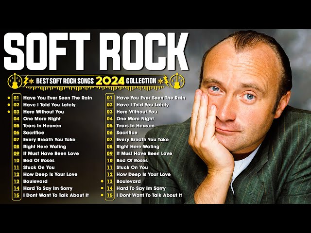 Phil Collins, Michael Bolton, Rod Stewart, Elton John, Bee Gees 📀 Best Soft Rock Songs Collection