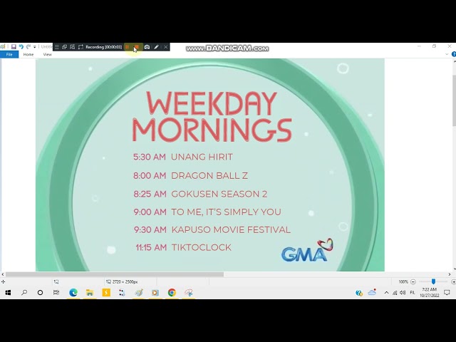 GMA - Weekday Mornings [27-OCT-2022]