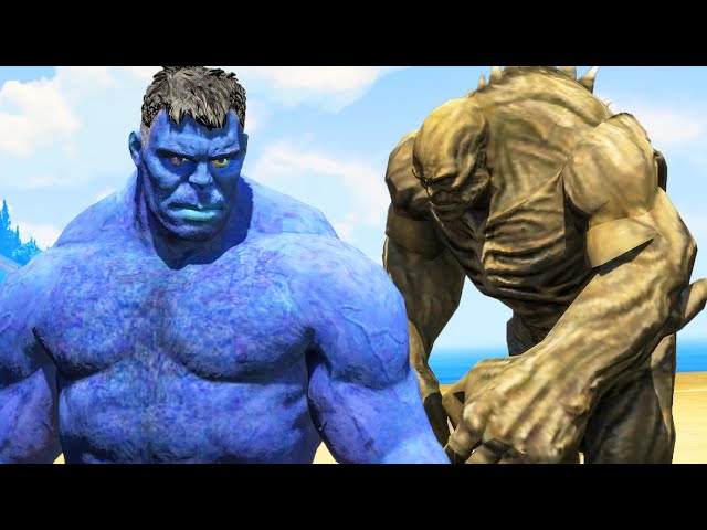 BLUE HULK vs ABOMINATION - What If Battle Superheroes