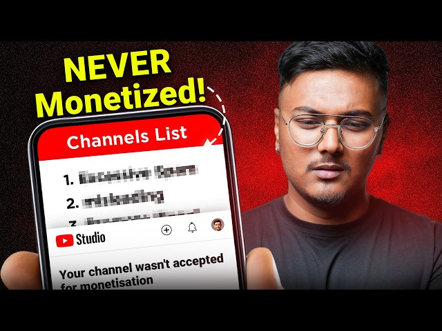 3 Types of YouTube Channel That Never Get Monetized (Watch Before Starting!) ⚡️