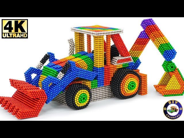 🔴Amazing! Let's make a Caterpillar 415F2 excavator with magnetic balls #13