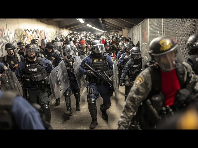 Desperate Police Flood NYC’s Subway… As Homelessness Rages