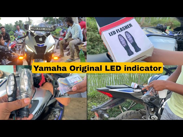 Yamaha Original LED Indicator Installed in R15V4/R15M || Best Indicator for V4