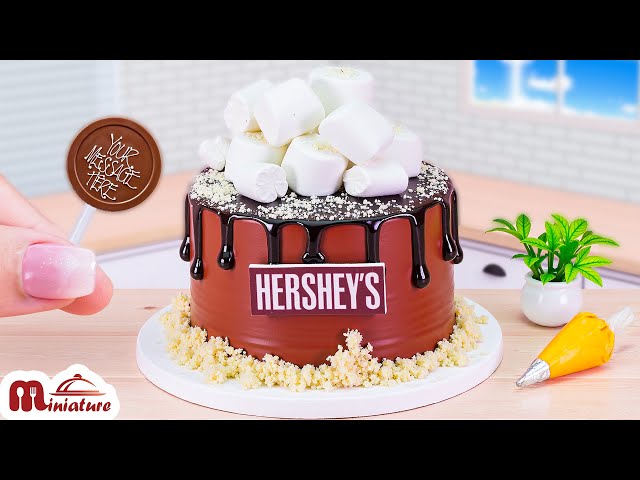 Making Special Miniature Choco-Mallow Delight Cake For Fan | ASMR Cooking Mini Food