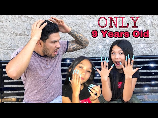 TXUNAMY GETS SUPER LONG ACRYLIC NAILS (First Time) | Familia Diamond