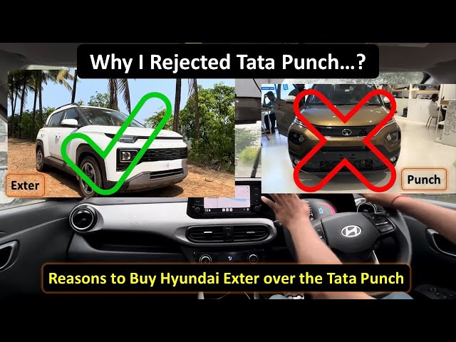 Why I Rejected Tata Punch and bought Hyundai Exter ? Best car under 10 lakh safety features loaded