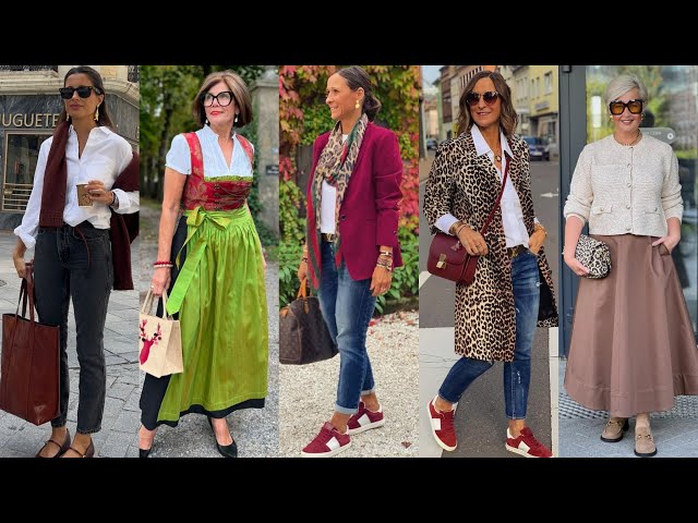 Natural Older Women OVER 50 60 70 |New Trends Fashion For Women |Autumn/ Winter|Fall Fashion 2024