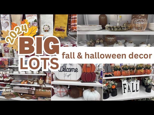 2024 BIG LOTS FALL & HALLOWEEN DECOR : FALL DECOR SHOPPING VLOG