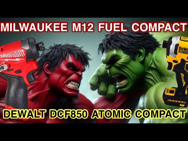 Milwaukee M12 Fuel vs. DeWalt ATOMIC DCF850 Impact Drivers | Tool Comparison & First Impressions