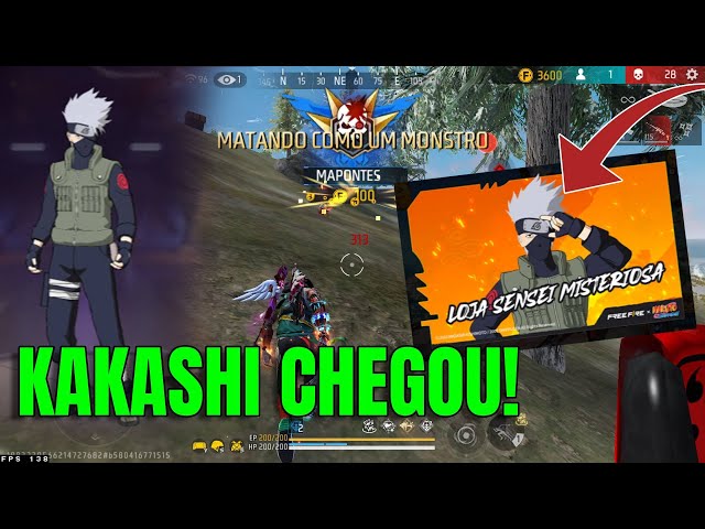 KAKASHI CHEGOU NO FREEFIRE - PORQUE NÃO GRAVO MAIS VIDEOS DE FREE FIRE - JANEIRO 2025