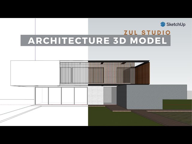 Comprehensive Tutorial Architecture 3D Modeling with SketchUp |  Private House 309