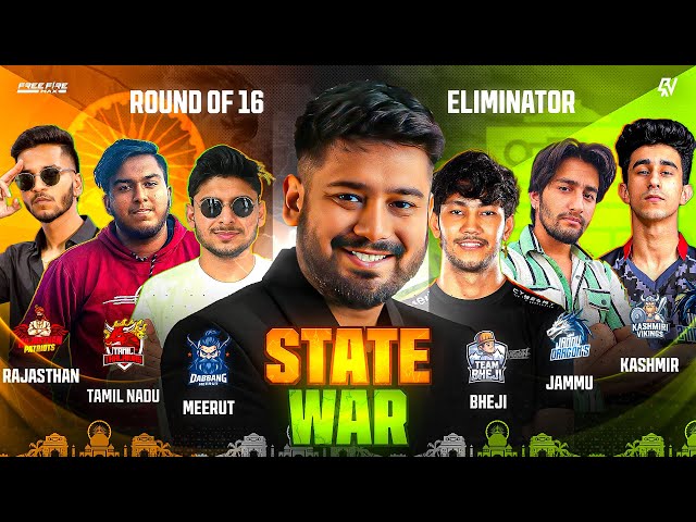 State Wars Round of 16 Eliminator #freefire #freefirelive #rockyrdx