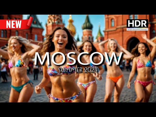 🔥 SUMMER IN MOSCOW TODAY 2024! Russia City Walk 4K HDR Tour