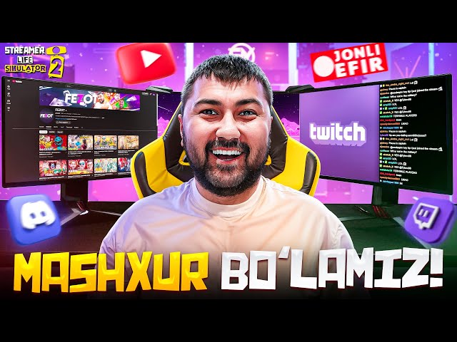 STREAMER LIFE SIMULATOR 2 / MASHXUR BO'LAMIZ! / JONLI EFIR