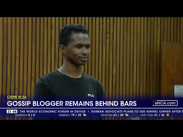 Crime in SA | Gossip blogger remains behind bars