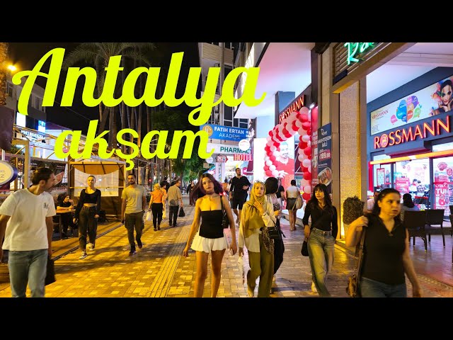 Evening walk in Antalya Turkey 29.09.2024 | 4K 60fps HDR no commentary