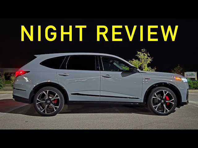 NIGHT REVIEW! -- Does the 2025 Acura MDX Shine Bright?? (Headlights, Exterior & Interior Lighting)