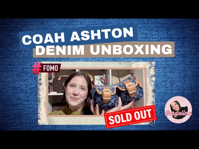 ✨ SOLD OUT Coach Ashton Denim Bag Unboxing + Surprise Gift & Giveaway Winner! 🎉