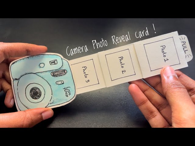 DIY Camera Photo Card | Pull up Card! | Creator:  @ek_graphic_ Aesthetic Photo Card | Art Beats