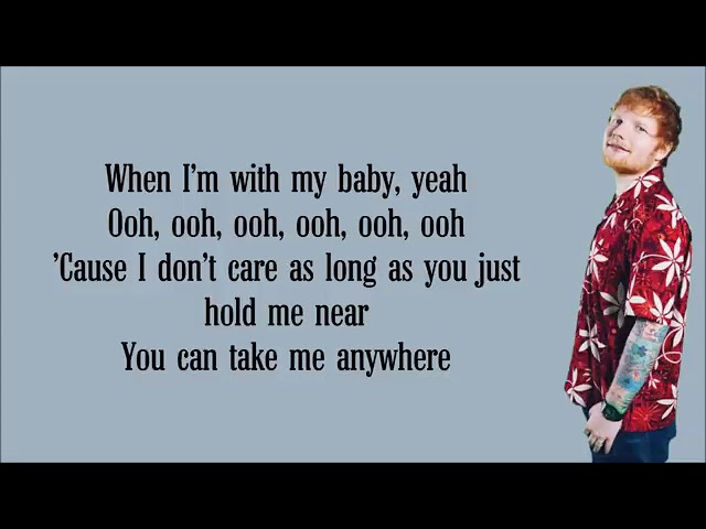 ED SHEERAN- i don't care (lyrics)