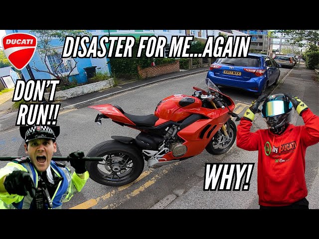 DISASTER for my Ducati Panigale V4S | London City Ride With GSXR 600