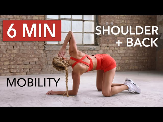 6 MIN UPPER BODY Mobility + Stretch I Back, Shoulder + Spine / fix your posture + pain