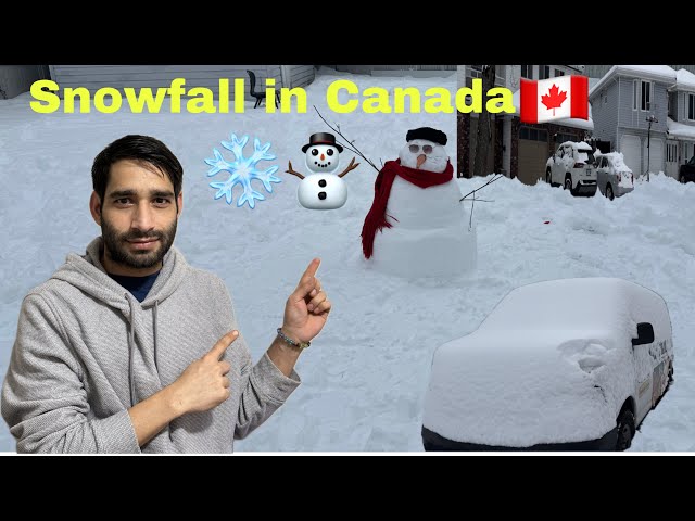 snowfall in Canada