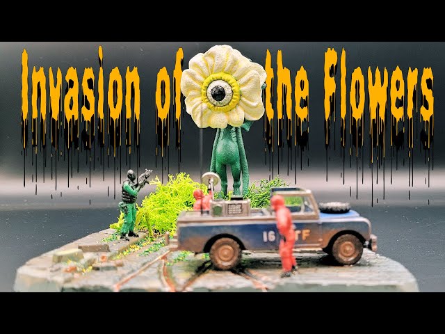 Invasion of the Flower Fairy! Weird Cold War Monster Diorama